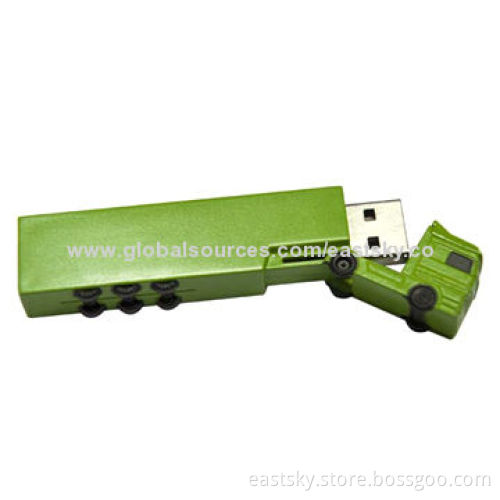 Truck Style USB Flash Drive, OEM Orders are Welcome, 64MB to 32GB CapacityNew